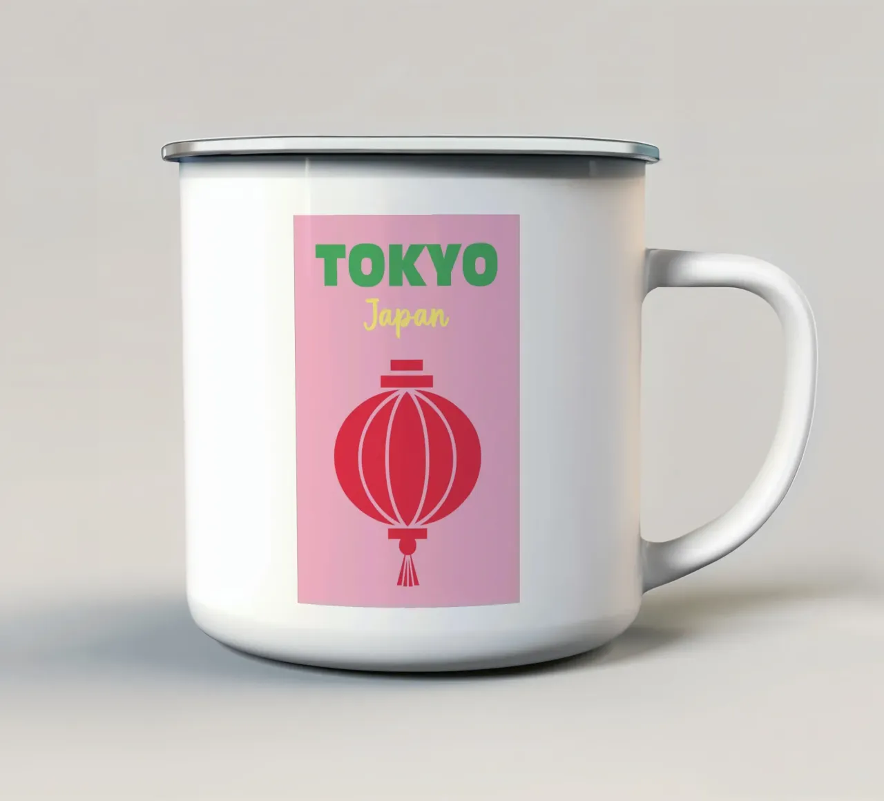 Tokyo, Giappone 02 tazza in smalto da Art Fart