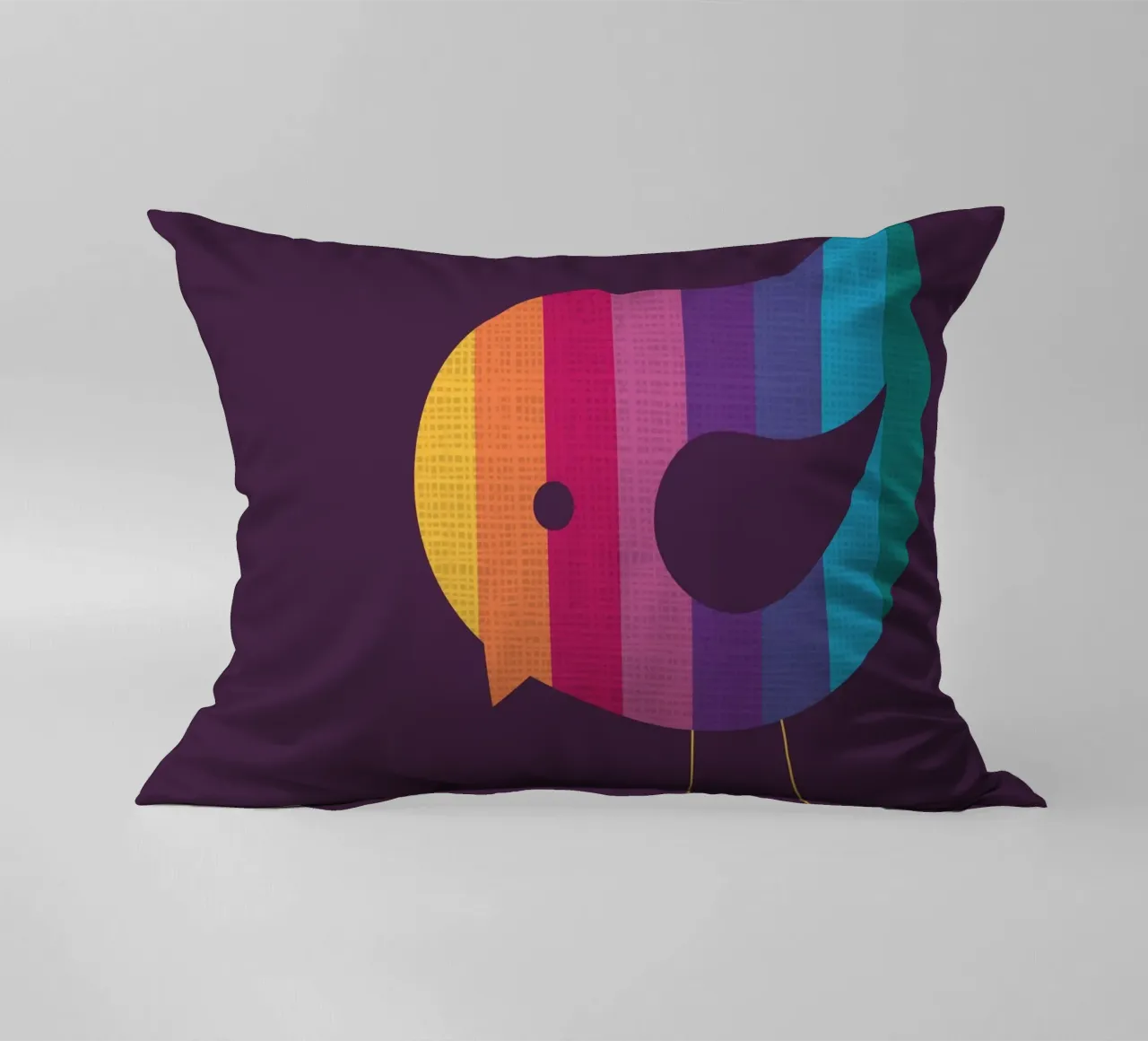 Uccello arcobaleno cuscino da Kim Hubball Studio