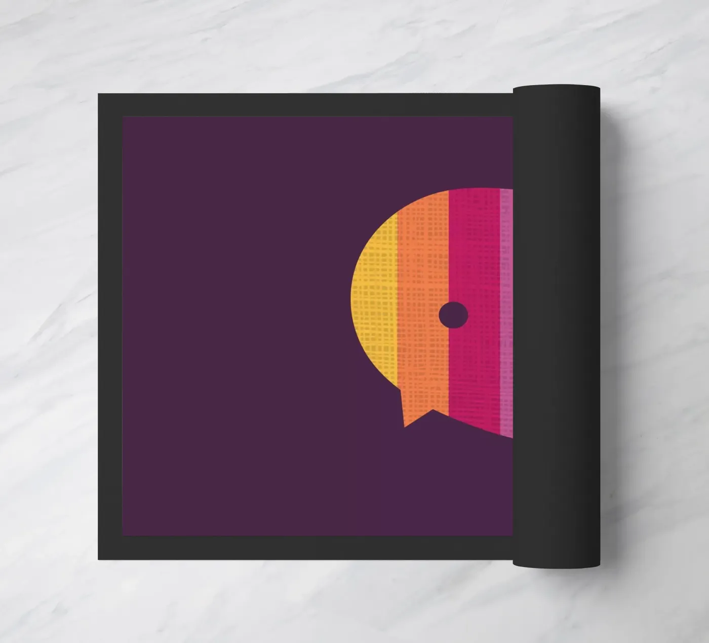 Rainbow Bird doormat by Kim Hubball Studio