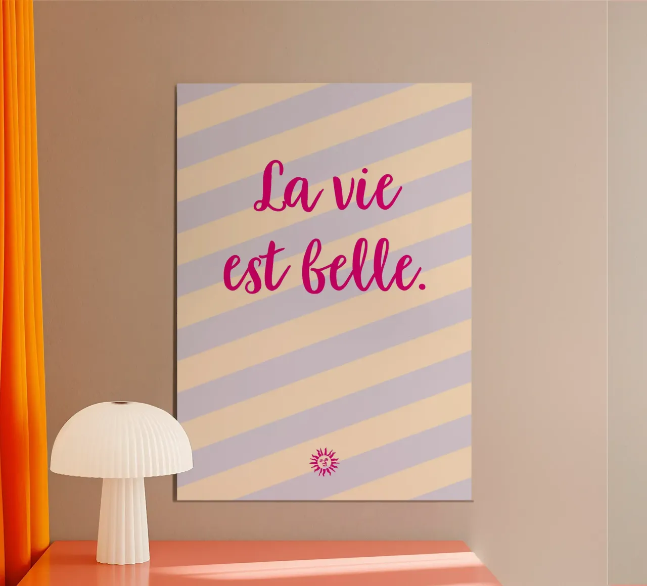 La vie est belle. alluminio dibond da Art Fart