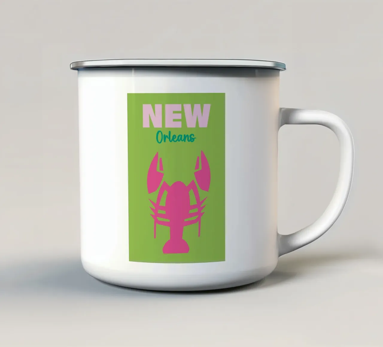 New Orleans tazza in smalto da Art Fart