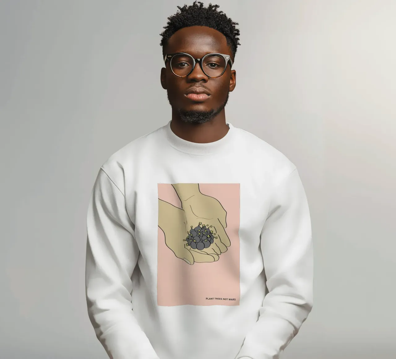 Plant Trees Not Wars sudadera de Andreas Wundersee