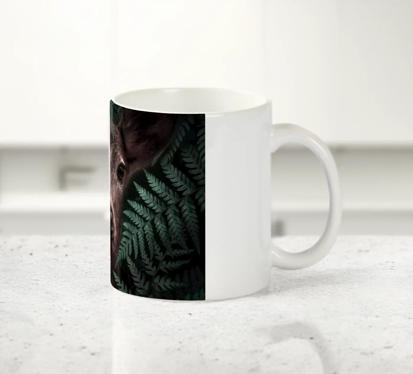 Deer ceramic mug by arizrab
