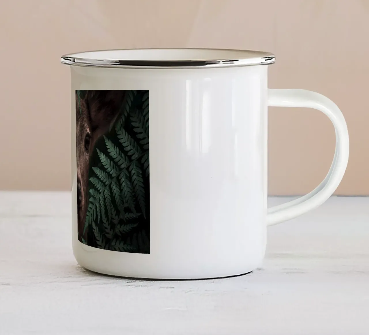 Cervo tazza in smalto da arizrab