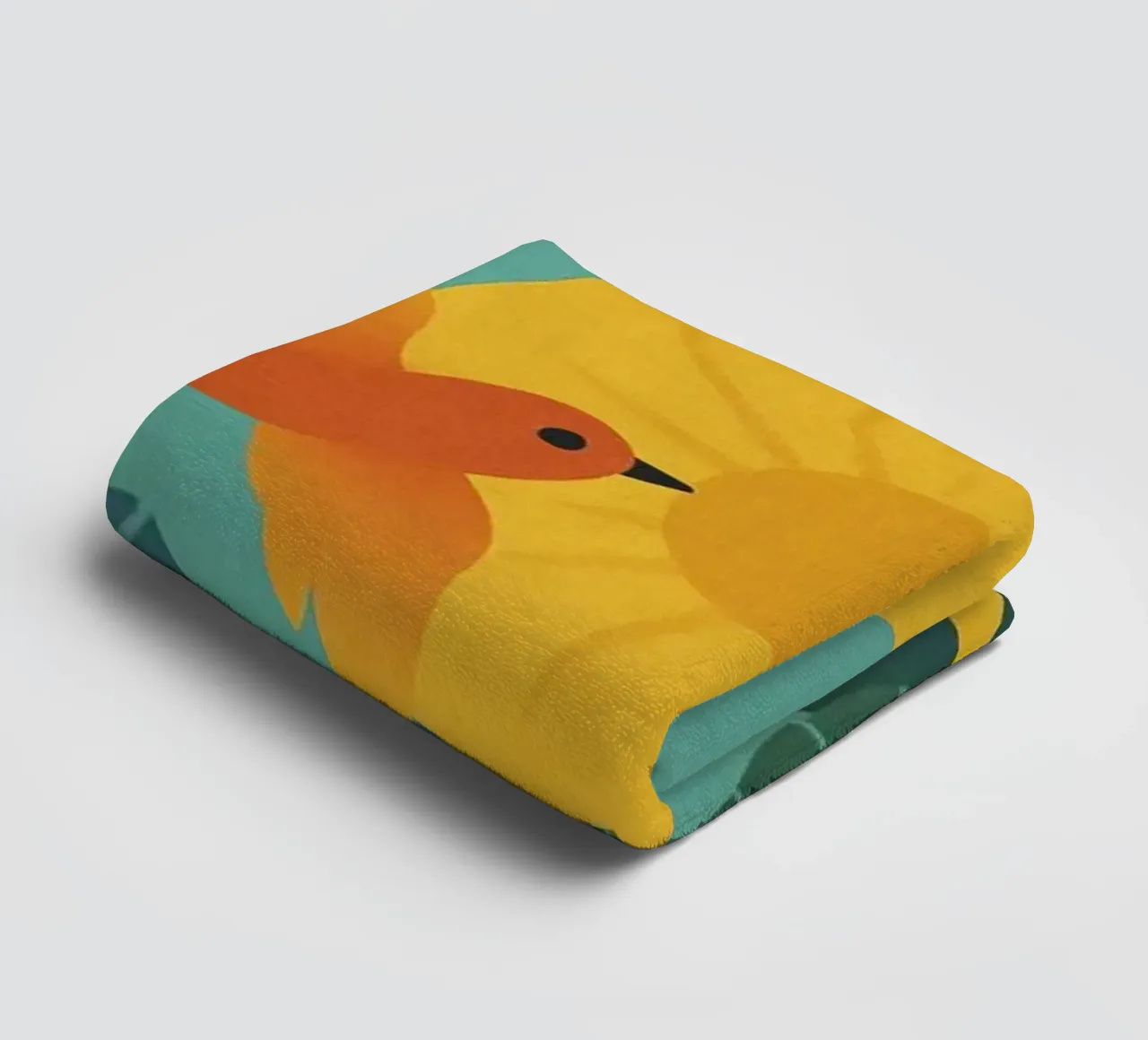 Poster con uccelli e sole - Poster naturalistico retrò asciugamano da bagno da JETLAG | affiches voyage