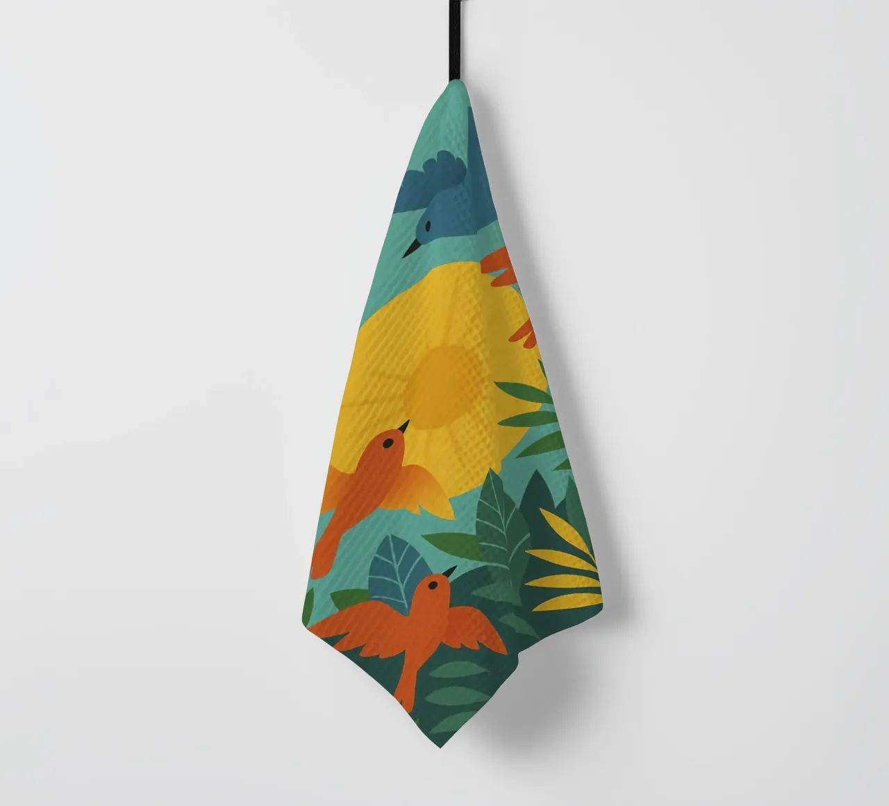 Poster con uccelli e sole - Poster naturalistico retrò canovaccio da cucina da JETLAG | affiches voyage