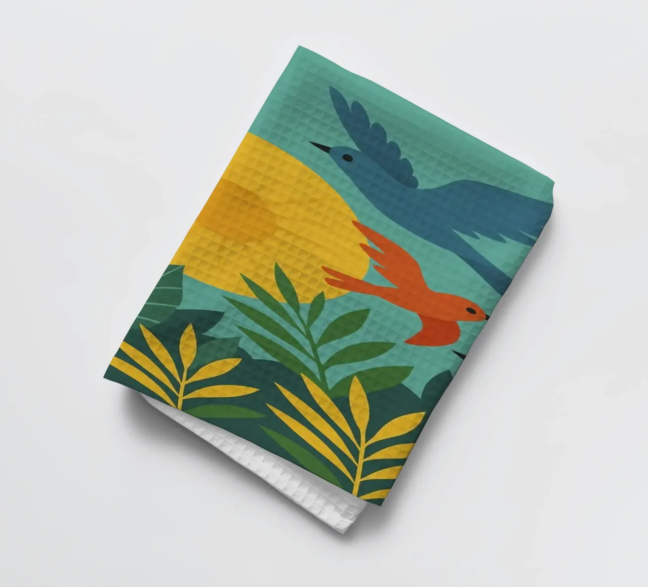 Poster con uccelli e sole - Poster naturalistico retrò canovaccio da cucina da JETLAG | affiches voyage
