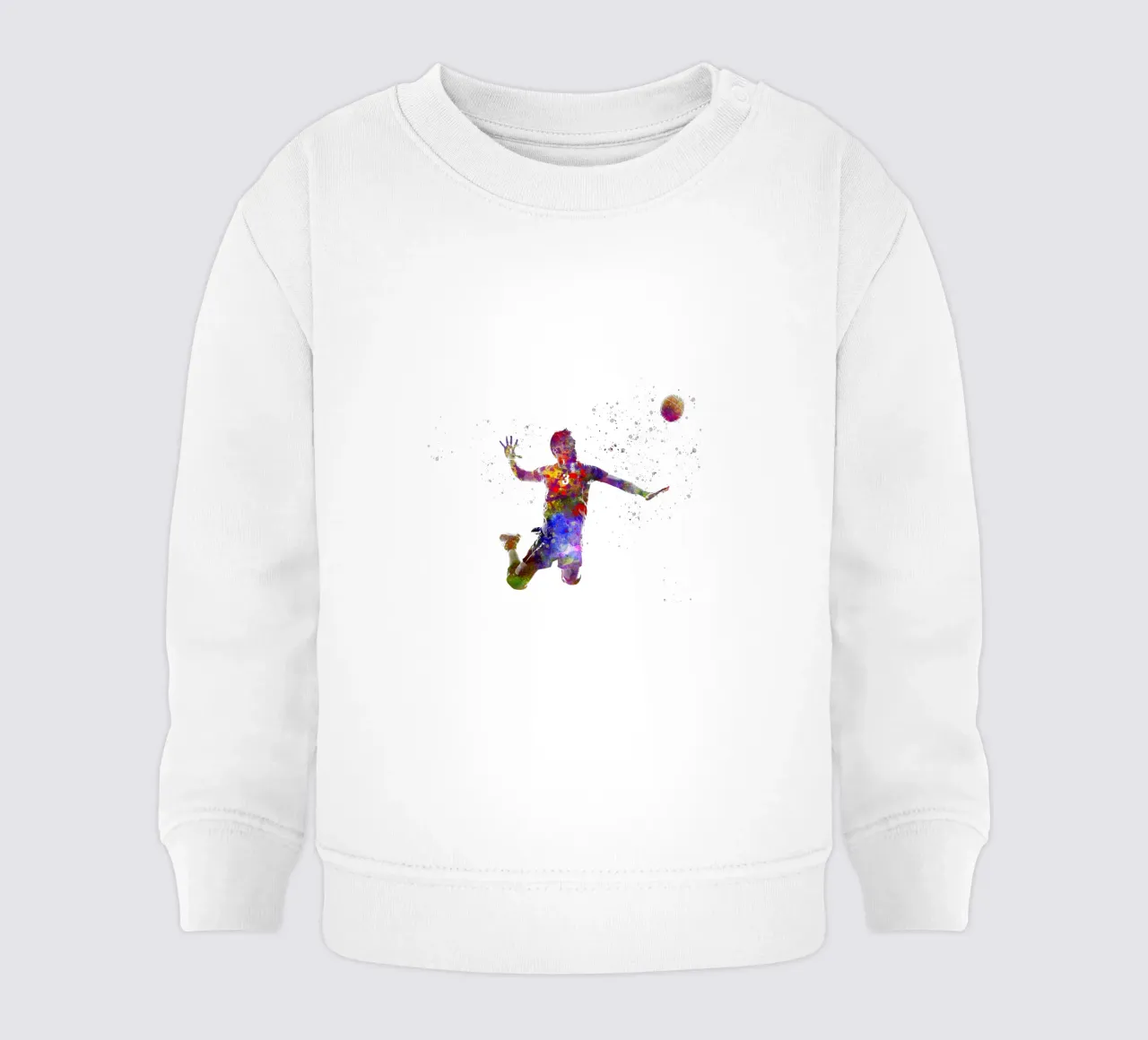 Giocatore di pallavolo in acquerello felpa neonato da ⚽ Sports Pulse