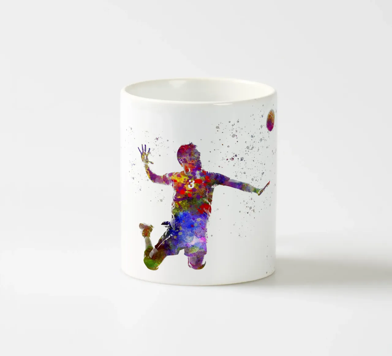 Giocatore di pallavolo in acquerello tazza in ceramica da ⚽ Sports Pulse