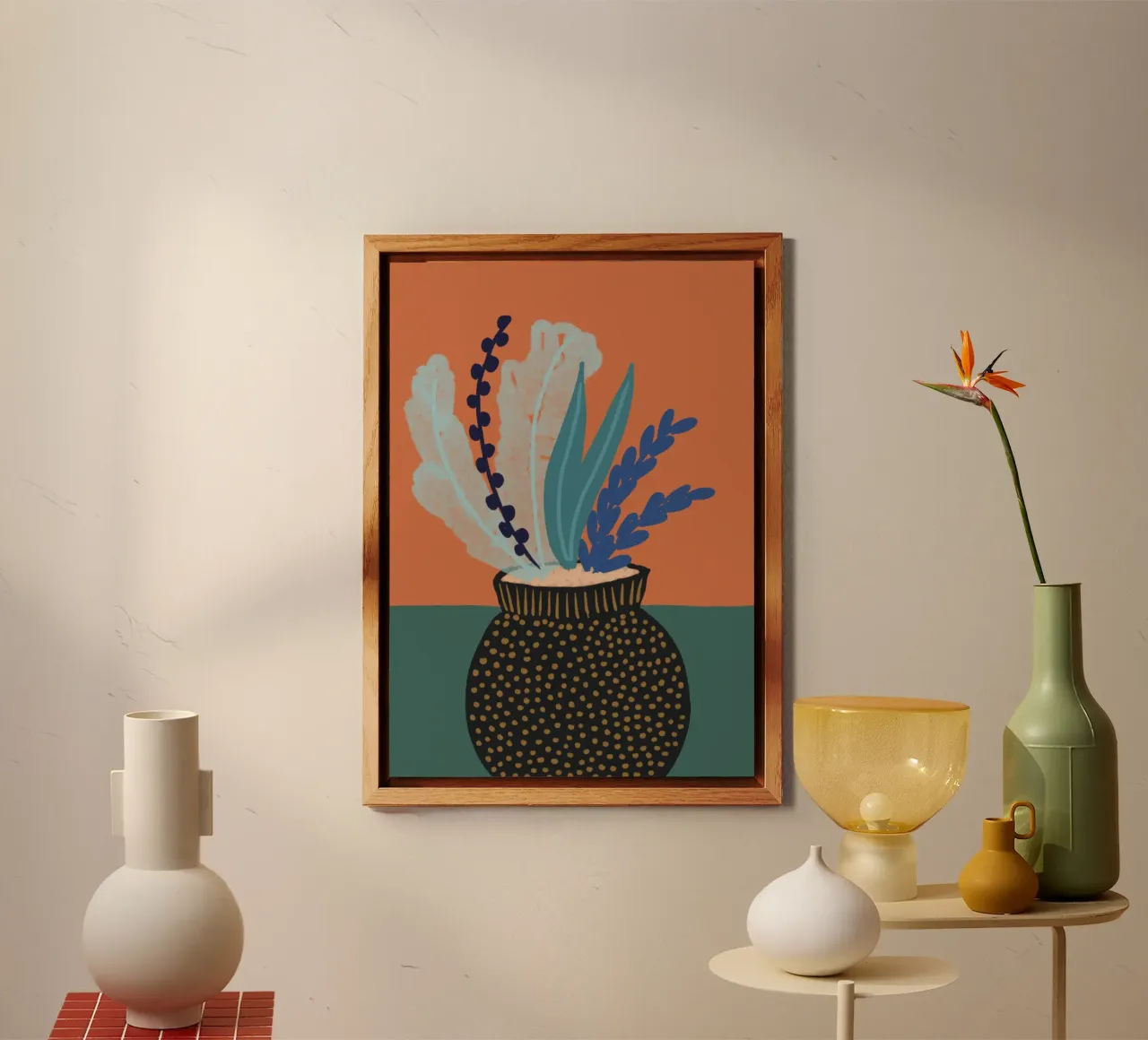 Vase Collection - Golden Autumn alluminio dibond da Studio Cinnamon