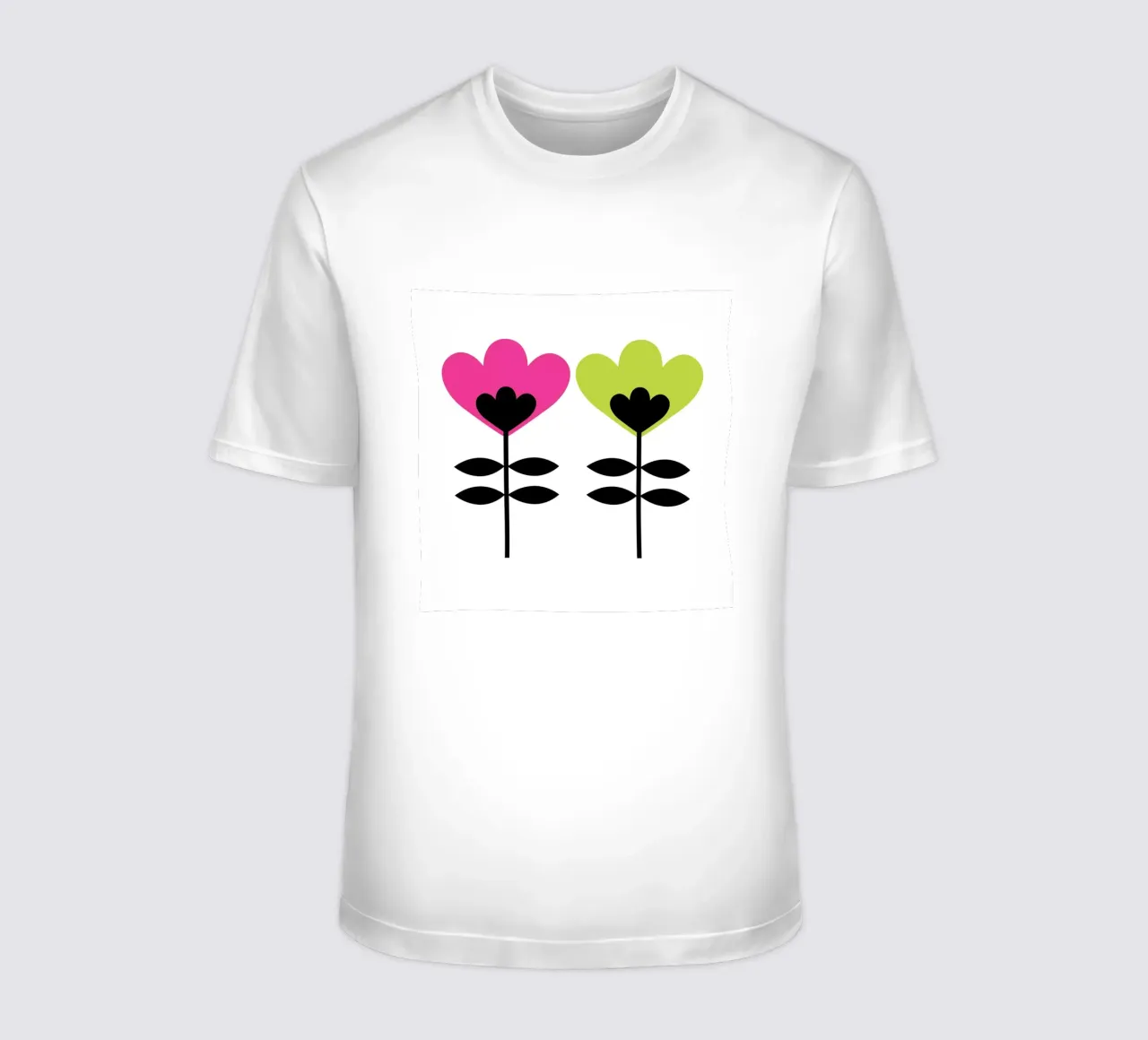 Fiori di metà secolo t-shirt da Kim Hubball Studio