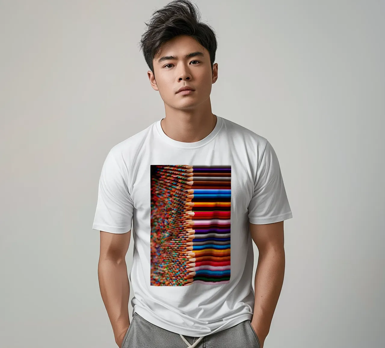Mi piace dipingere con le matite colorate t-shirt da Simon Koy