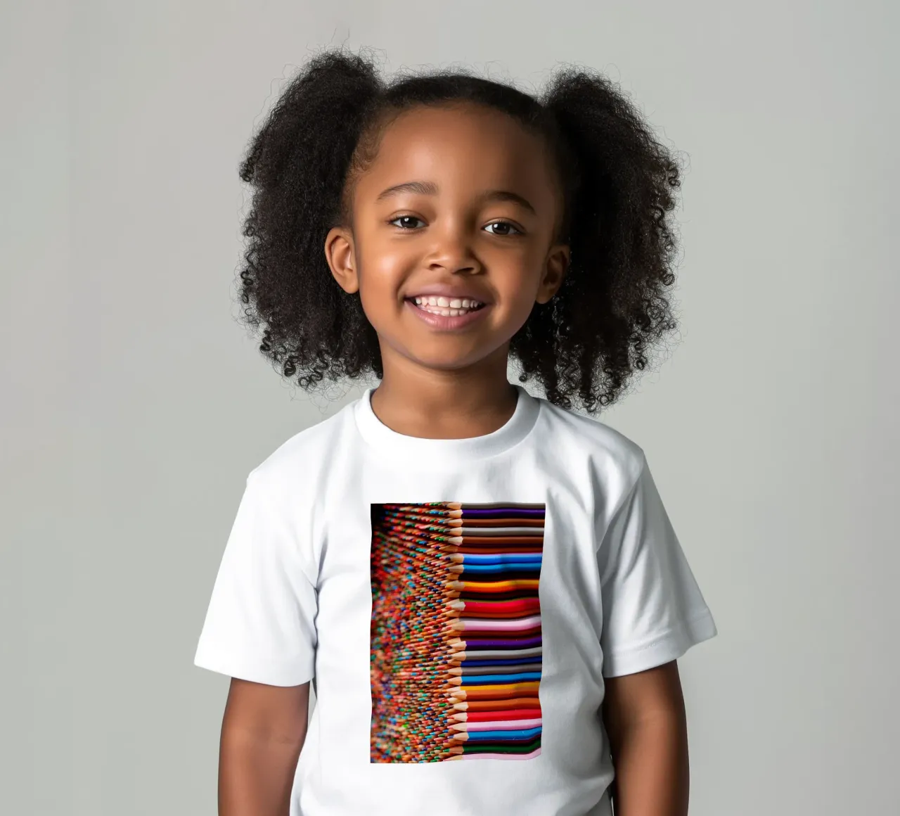 Mi piace dipingere con le matite colorate t-shirt bambini da Simon Koy