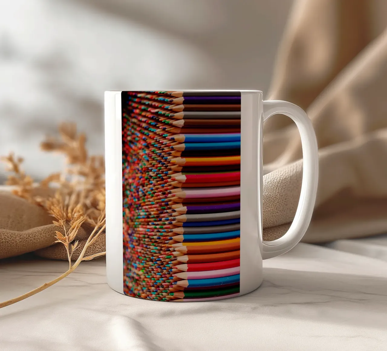 Mi piace dipingere con le matite colorate tazza in ceramica da Simon Koy