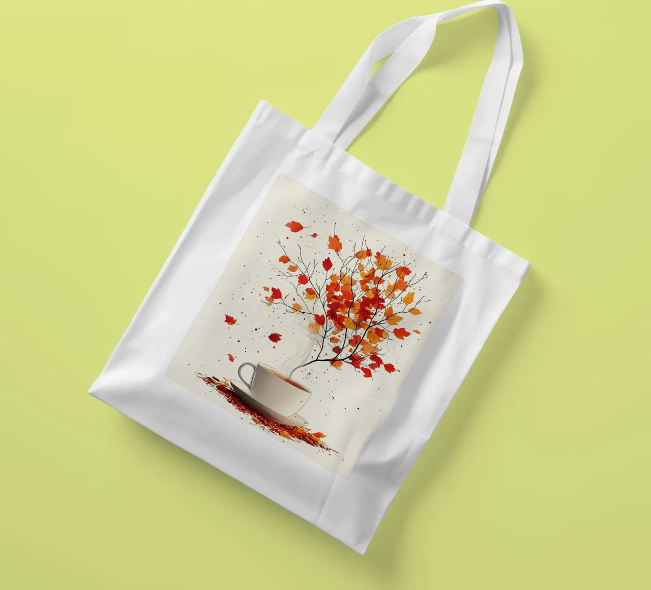 Autumn Brew borsa in juta da Mosaic Dialogue