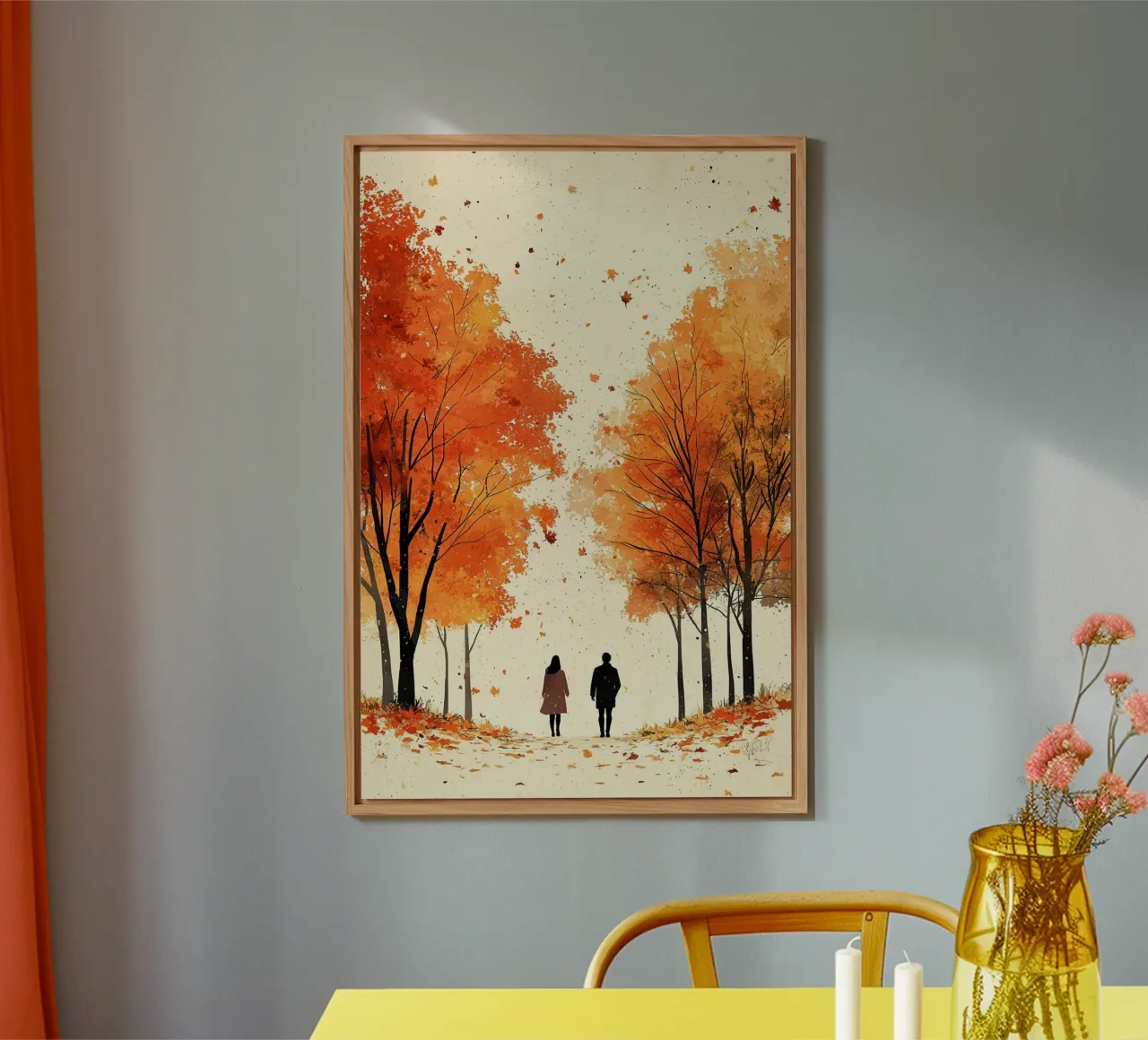 A Poetic Autumn Journey alluminio dibond da Mosaic Dialogue