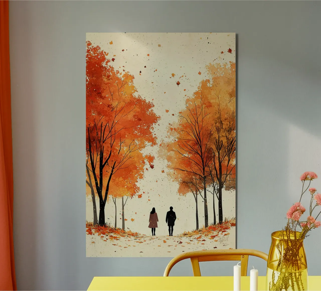 A Poetic Autumn Journey alluminio dibond da Mosaic Dialogue