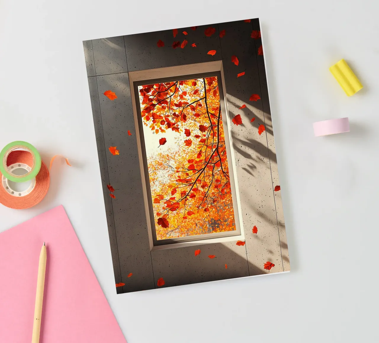 A Study of Light, Shadow, and Falling Leaves notebook by Mosaic Dialogue