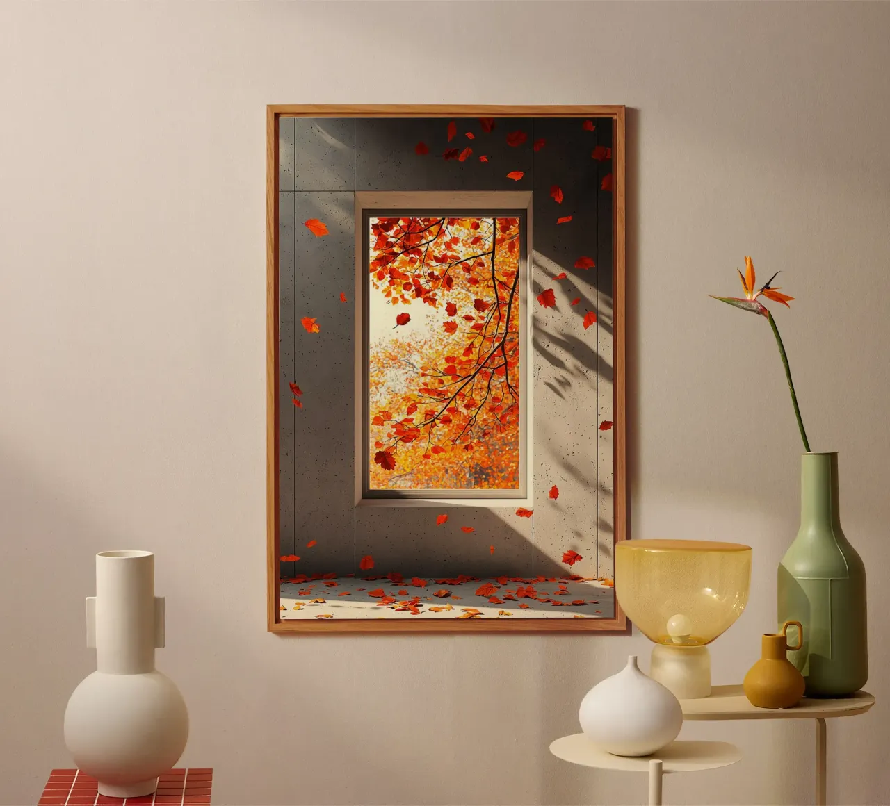 A Study of Light, Shadow, and Falling Leaves alluminio dibond da Mosaic Dialogue