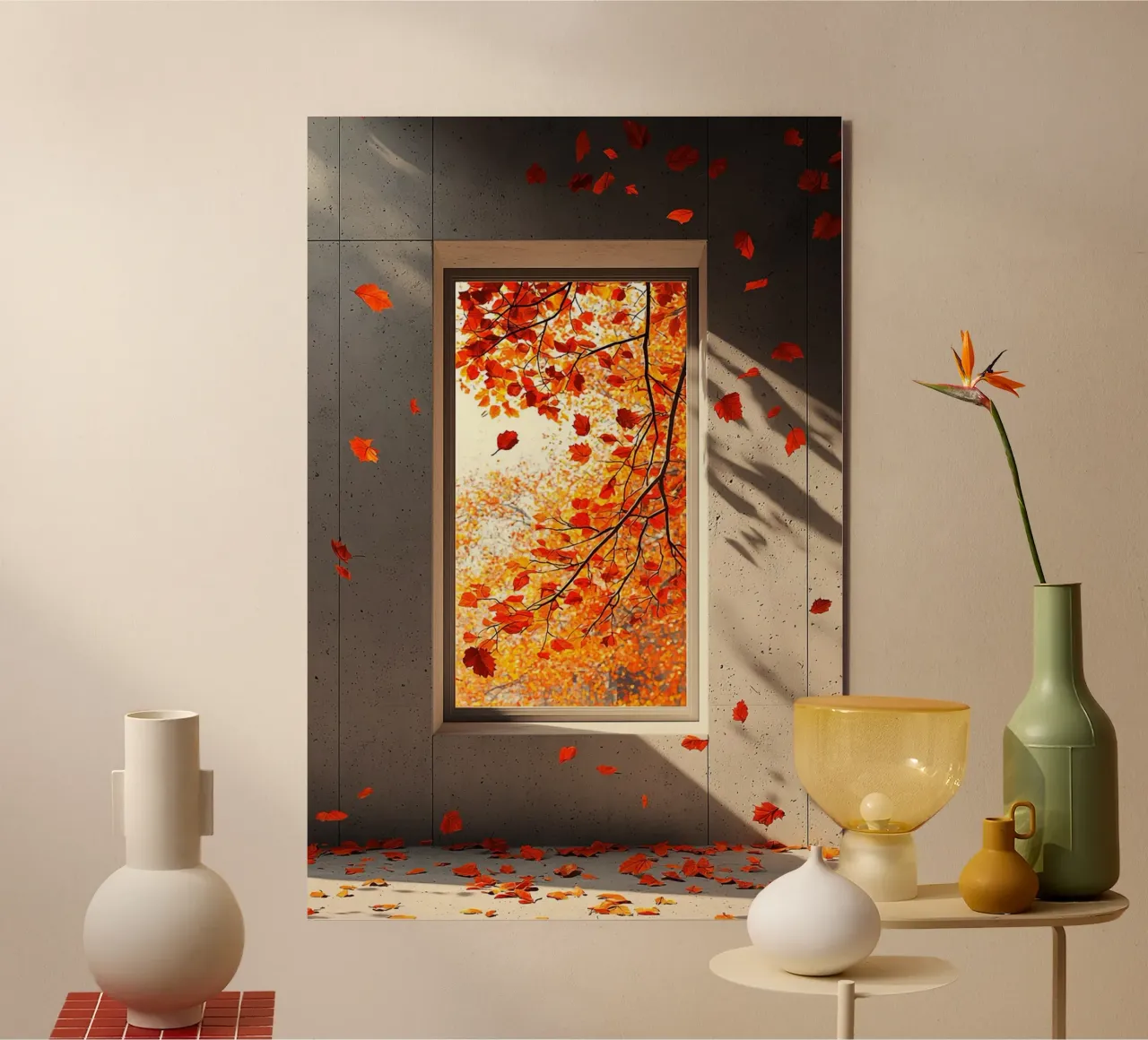 A Study of Light, Shadow, and Falling Leaves alluminio dibond da Mosaic Dialogue