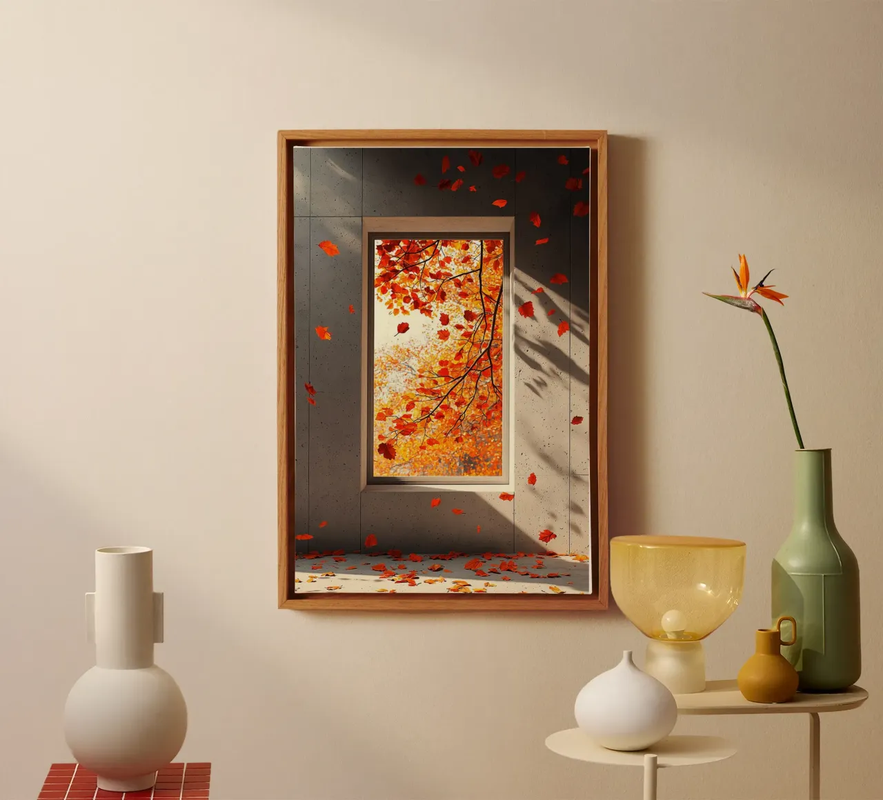 A Study of Light, Shadow, and Falling Leaves tela da Mosaic Dialogue