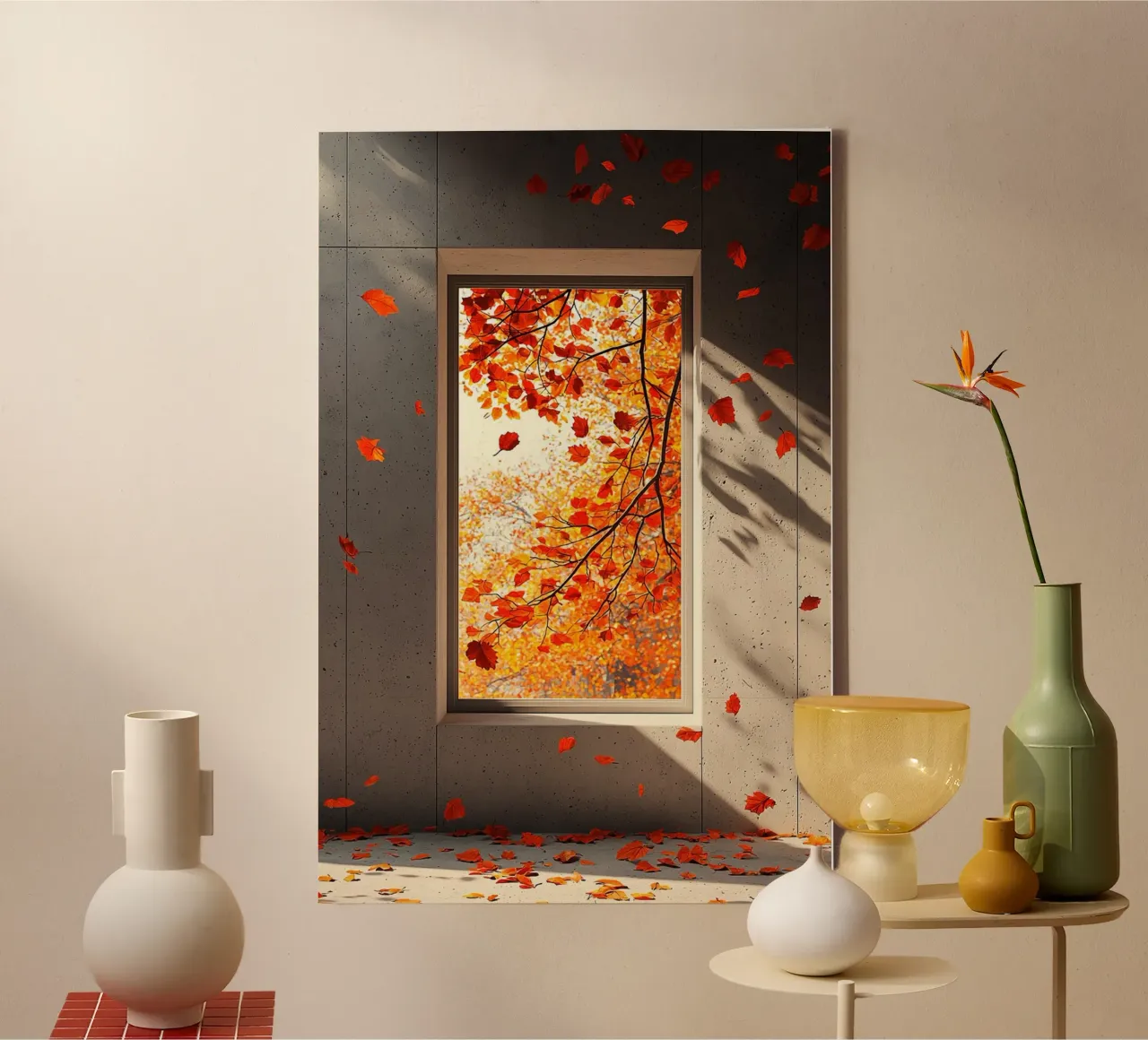 A Study of Light, Shadow, and Falling Leaves tela da Mosaic Dialogue