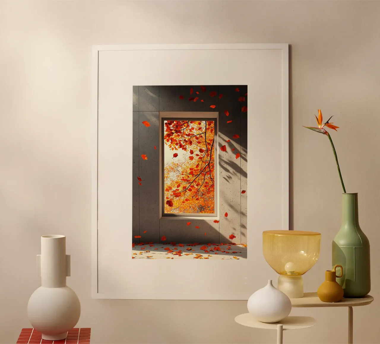 A Study of Light, Shadow, and Falling Leaves carta hahnemühle da Mosaic Dialogue