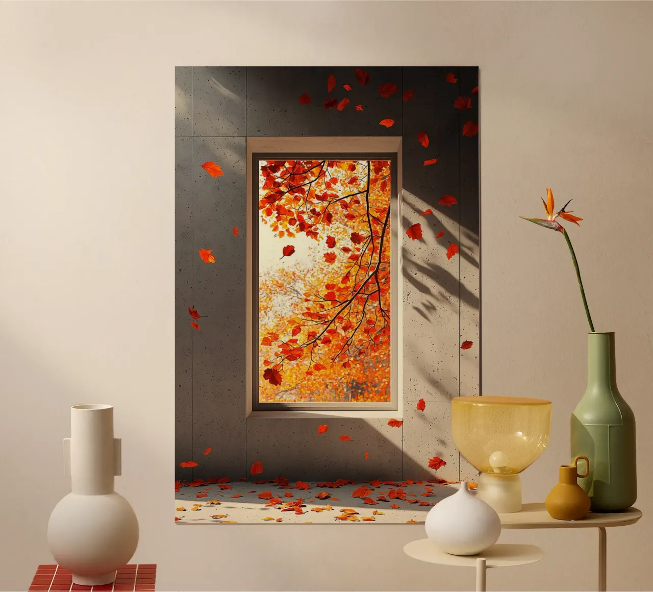 A Study of Light, Shadow, and Falling Leaves carta hahnemühle da Mosaic Dialogue