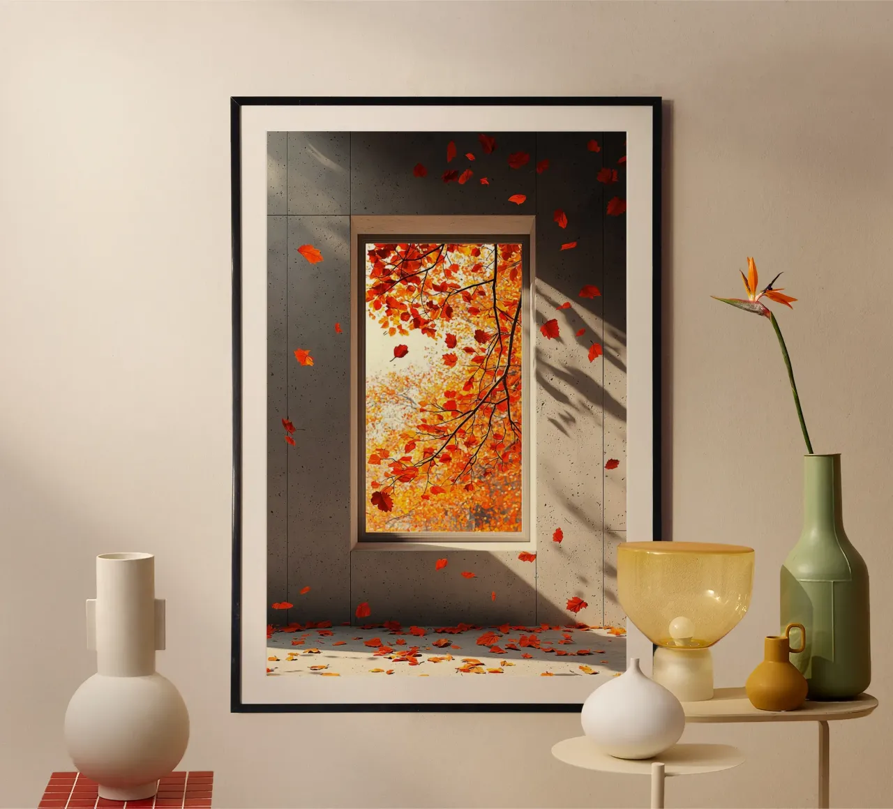 A Study of Light, Shadow, and Falling Leaves carta hahnemühle da Mosaic Dialogue