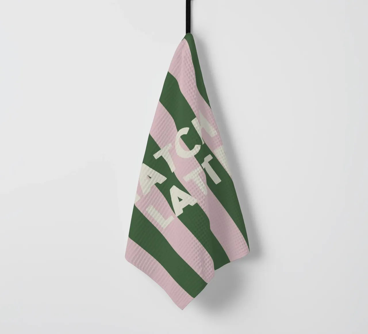 Matcha Latte canovaccio da cucina da PurePeachStudio