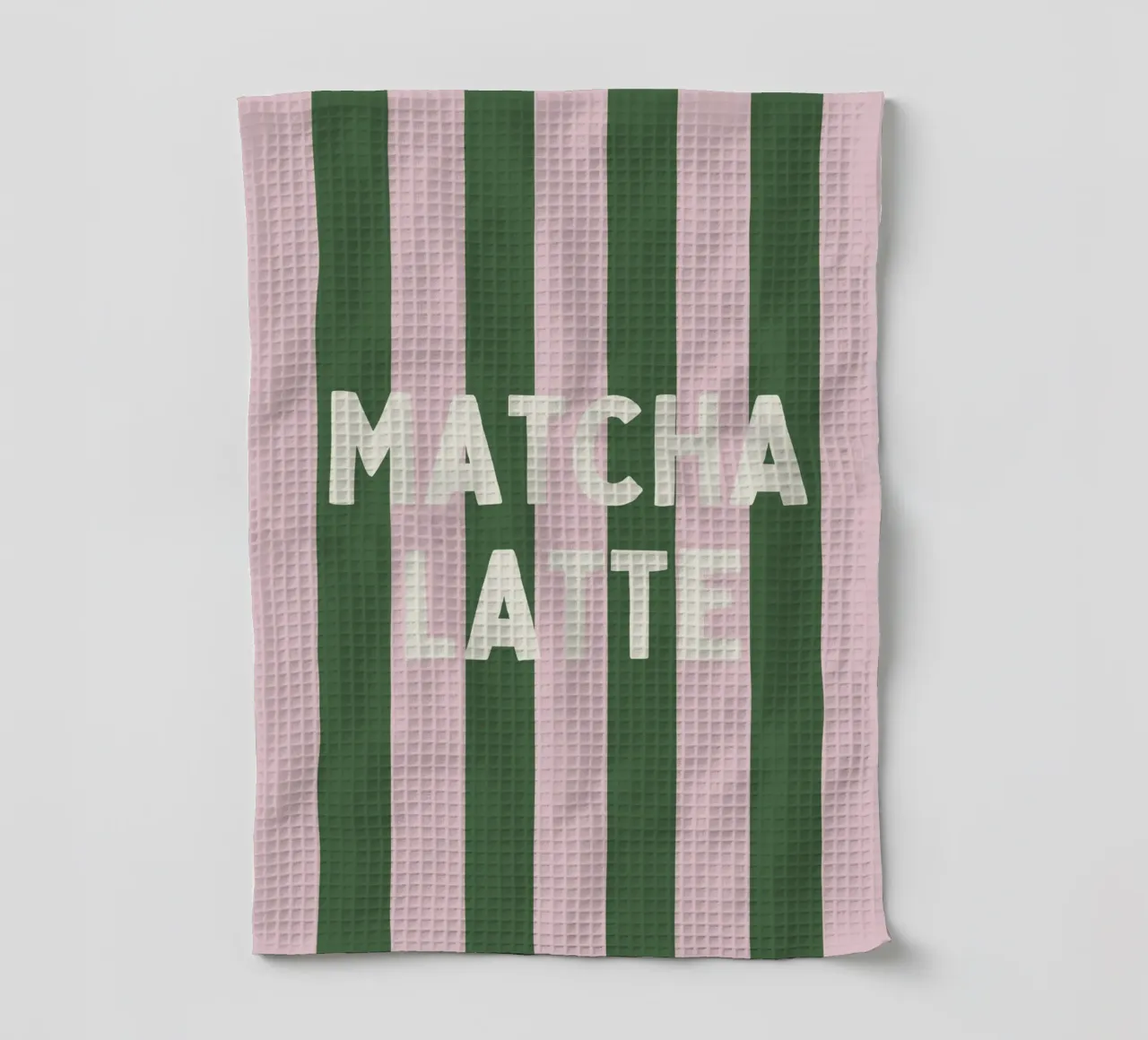 Matcha Latte canovaccio da cucina da PurePeachStudio