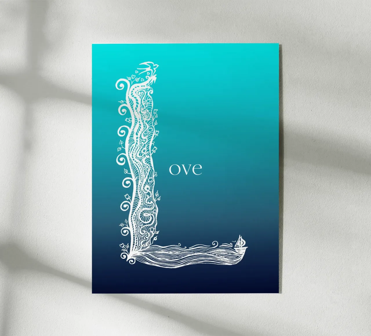 L-Love plexiglass da PaperLine Art