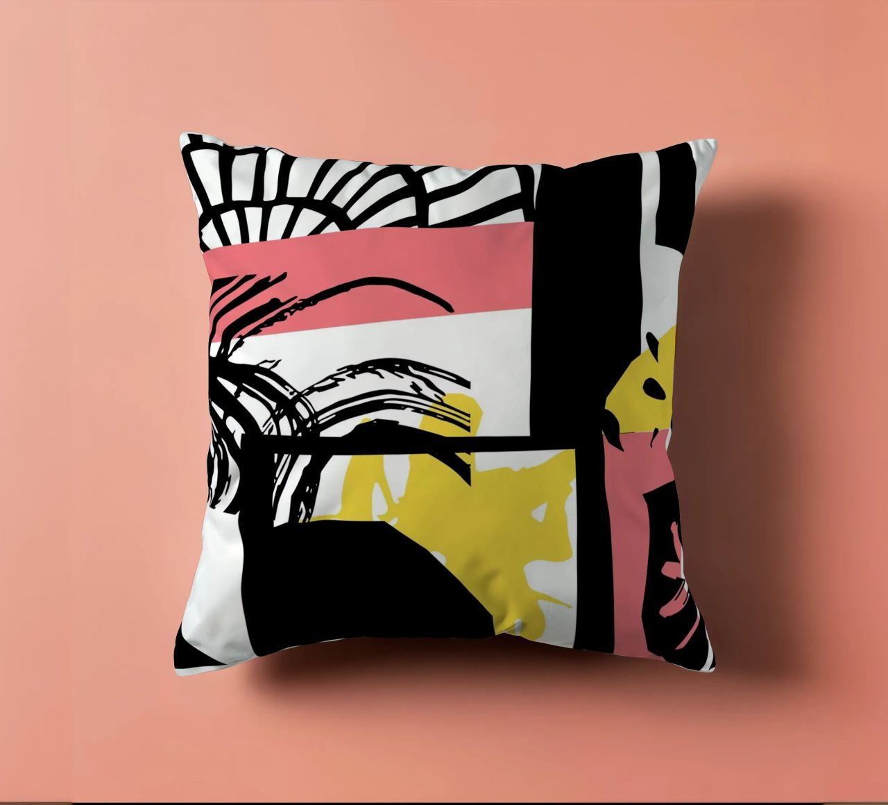 Abstract Expression decorative cushion by Kim Hubball Studio