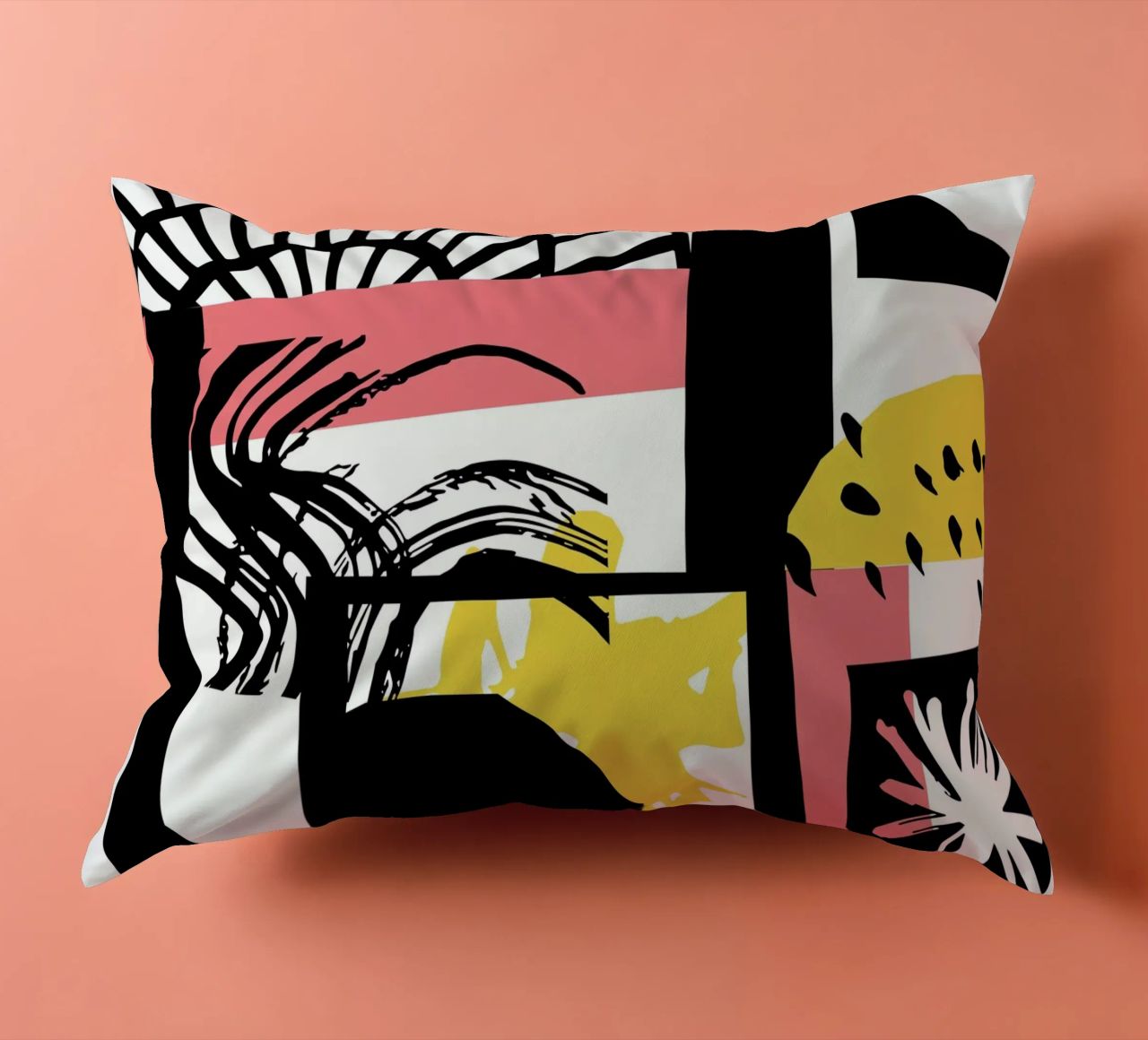 Abstract Expression decorative cushion by Kim Hubball Studio