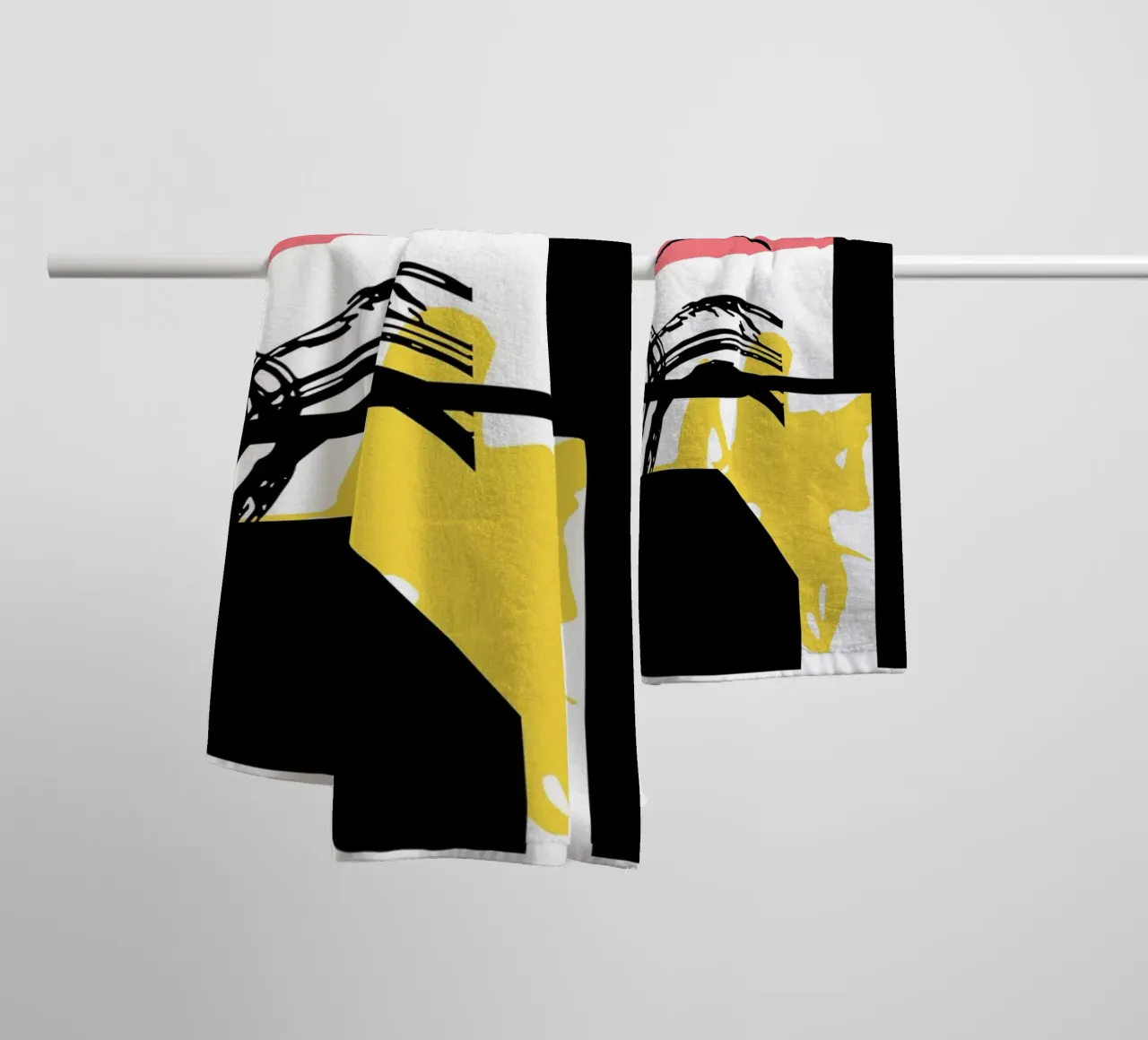 Abstrakter Ausdruck Handtuch von Kim Hubball Studio