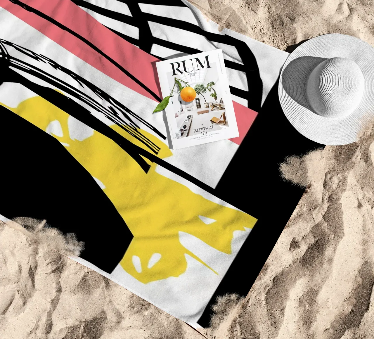 Abstract Expression beach towel by Kim Hubball Studio