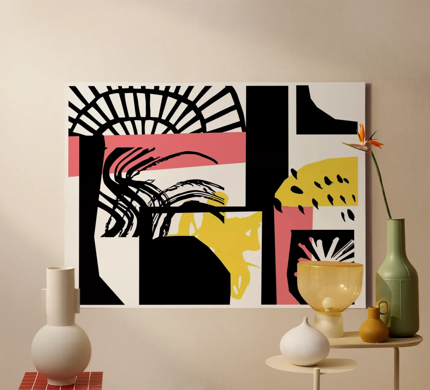 Abstract Expression canvas by Kim Hubball Studio