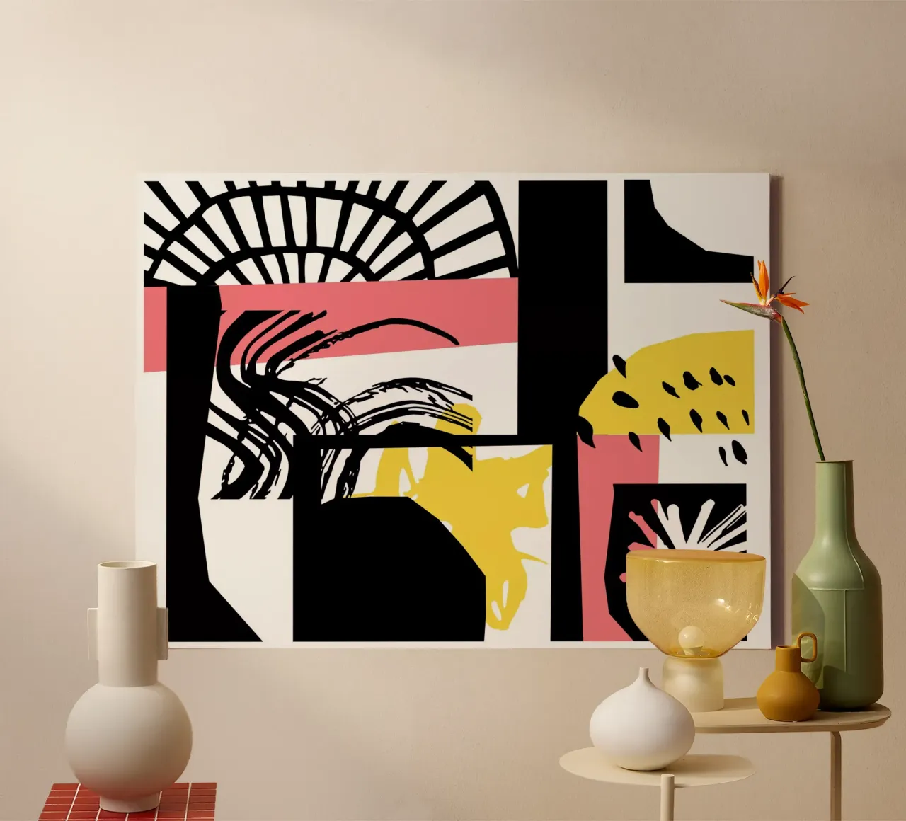 Abstract Expression canvas by Kim Hubball Studio