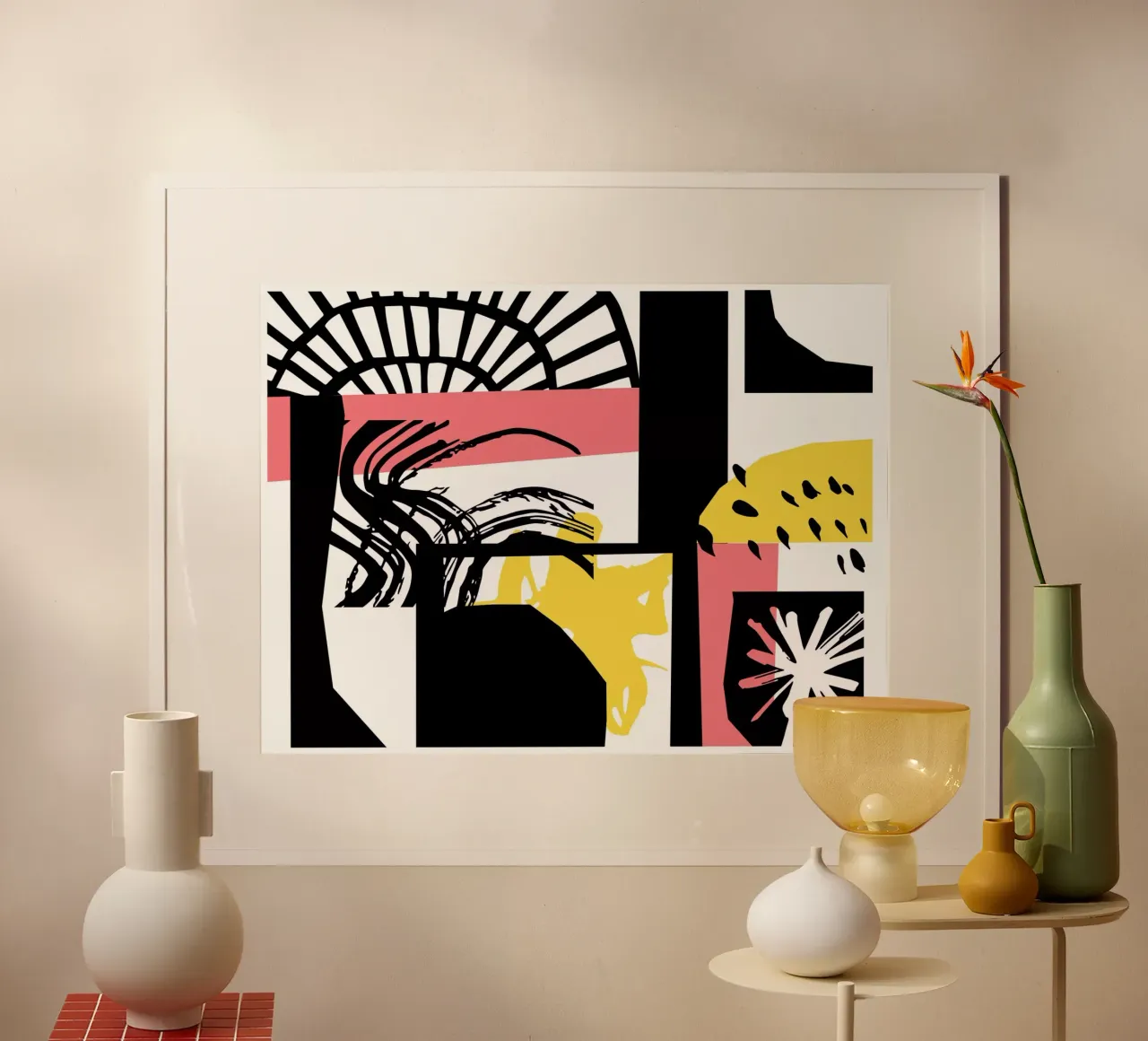 Abstract Expression poster by Kim Hubball Studio