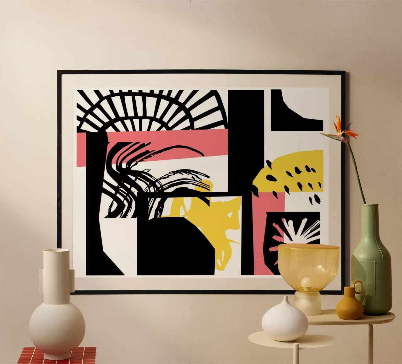 Abstract Expression poster by Kim Hubball Studio