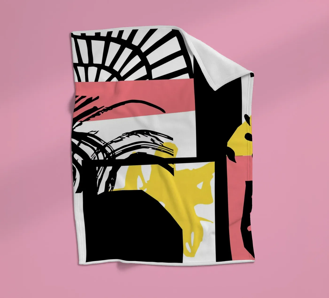 Abstract Expression fleece blanket by Kim Hubball Studio