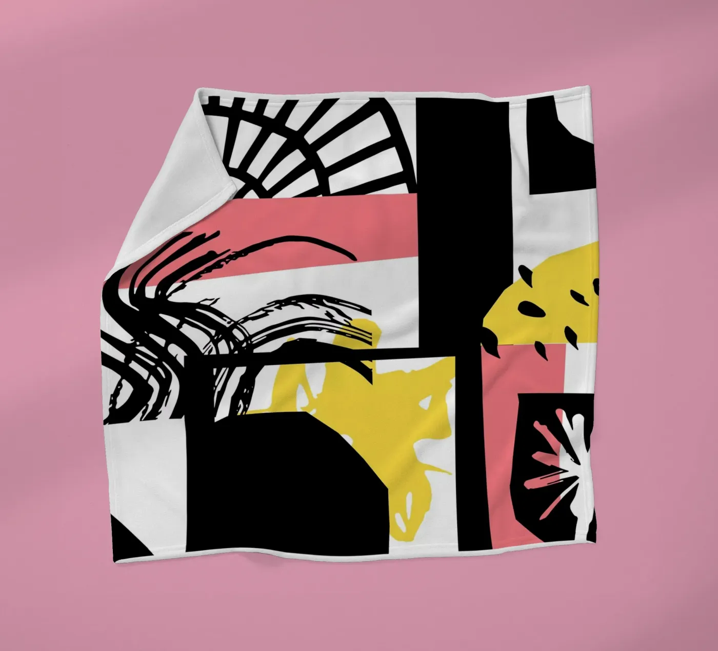Abstract Expression fleece blanket by Kim Hubball Studio
