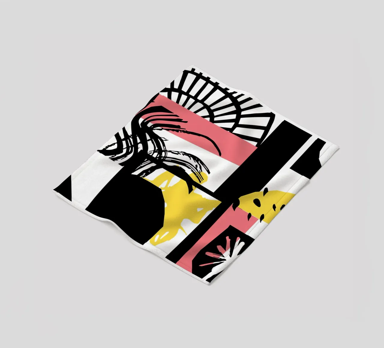 Abstracte uitdrukking fleecedeken van Kim Hubball Studio