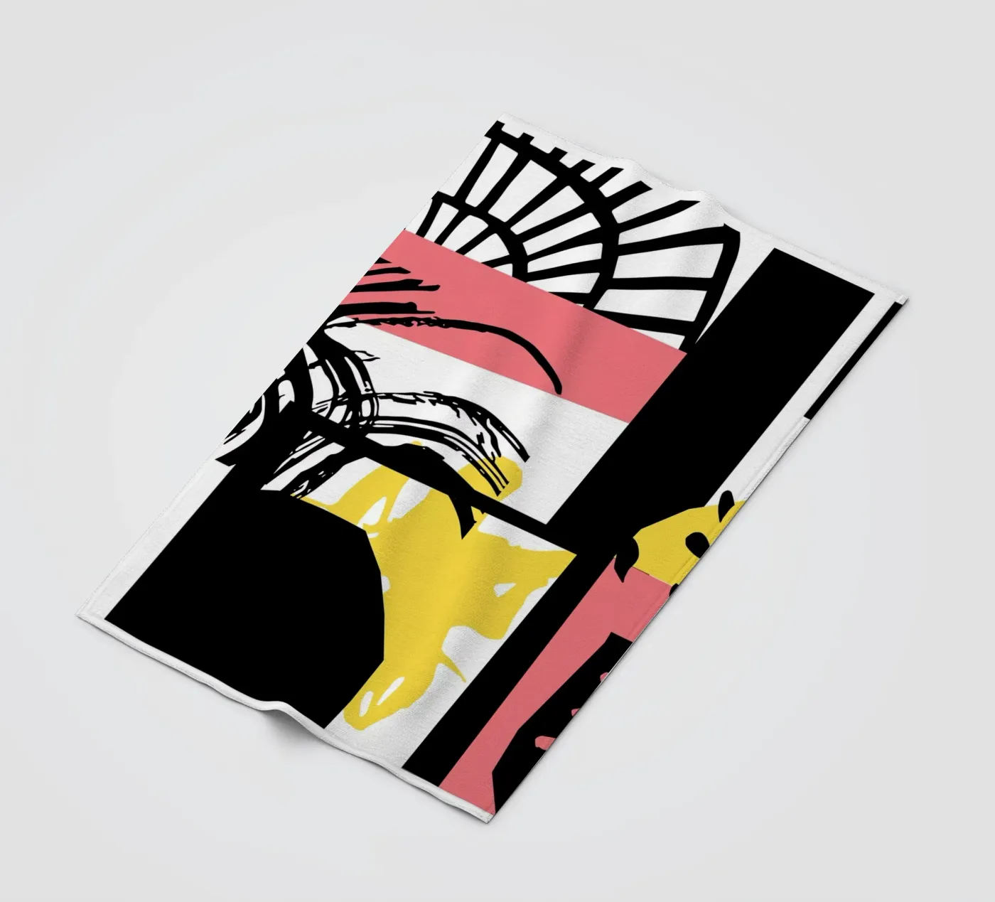Abstract Expression fleece blanket by Kim Hubball Studio