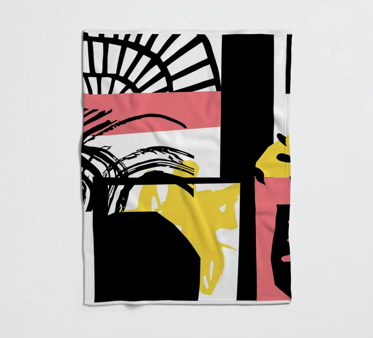 Abstracte uitdrukking fleecedeken van Kim Hubball Studio