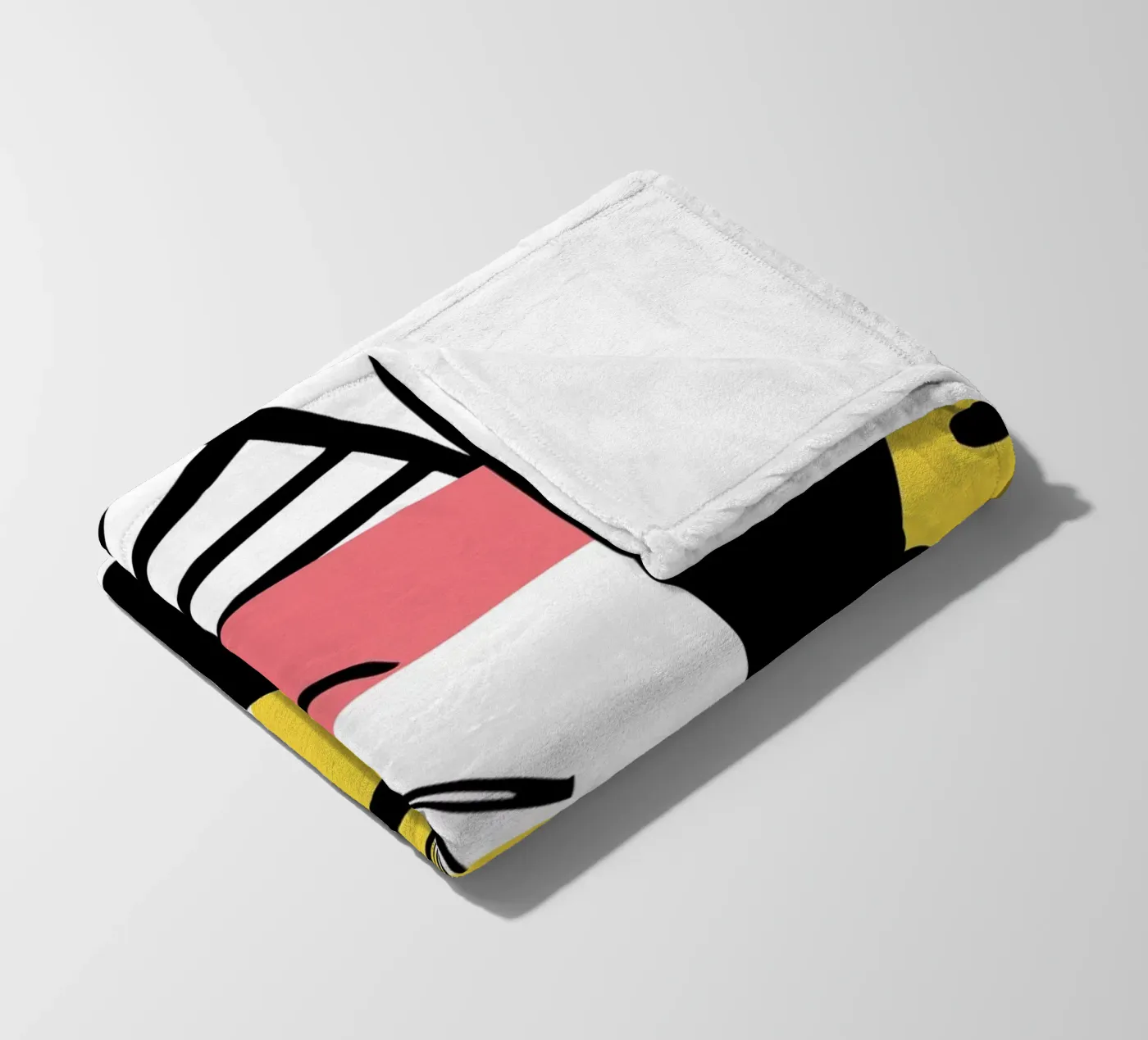 Abstract Expression fleece blanket by Kim Hubball Studio