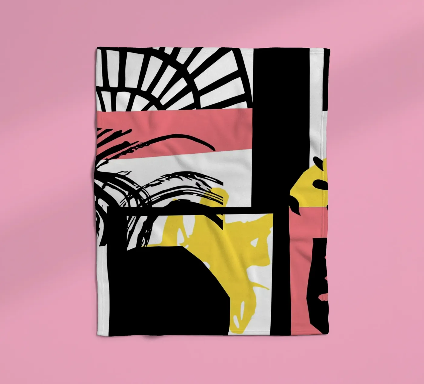 Abstract Expression fleece blanket by Kim Hubball Studio