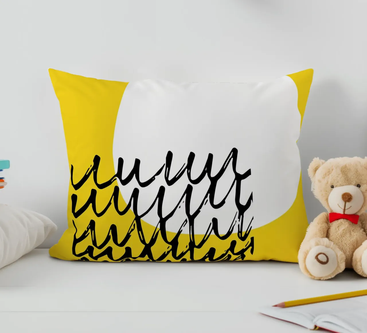 Sole Giallo Minimo cuscino da Kim Hubball Studio