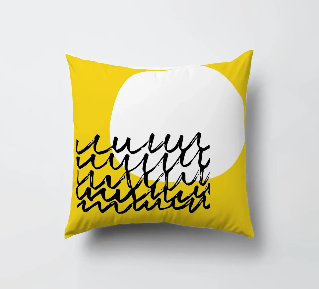 Sole Giallo Minimo cuscino da Kim Hubball Studio