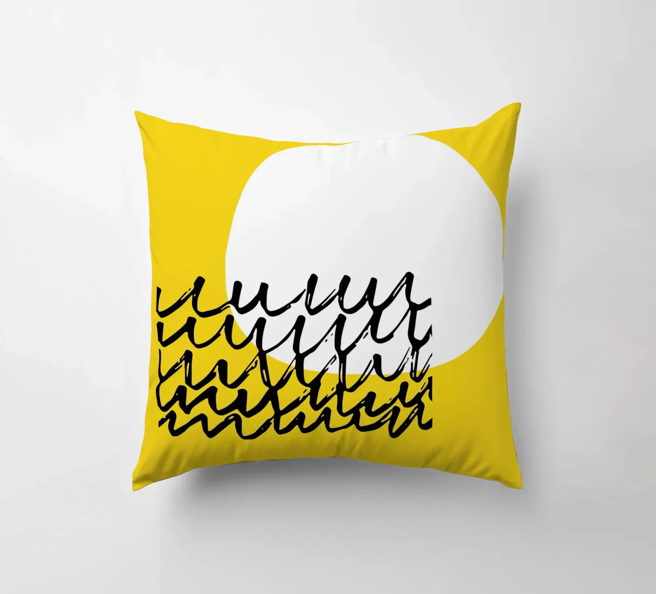 Sole Giallo Minimo cuscino da Kim Hubball Studio